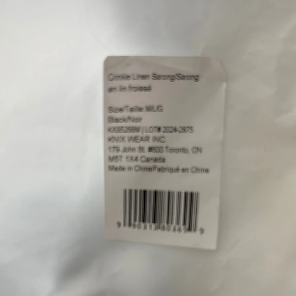 Knix Crinkle Linen Sarong Size M/L NWT - Picture 3 of 5